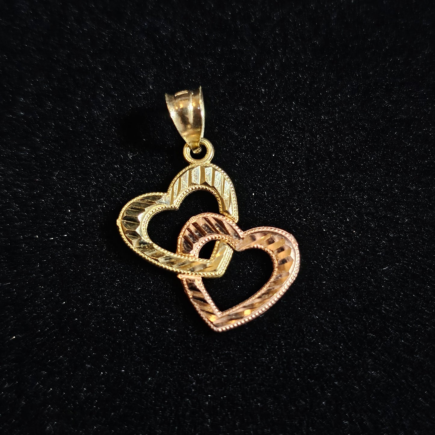 10k Hearts Yellow & Rose Gold