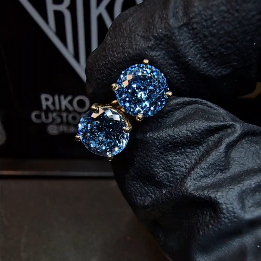 Galaxy Blue 2 Carat Studs