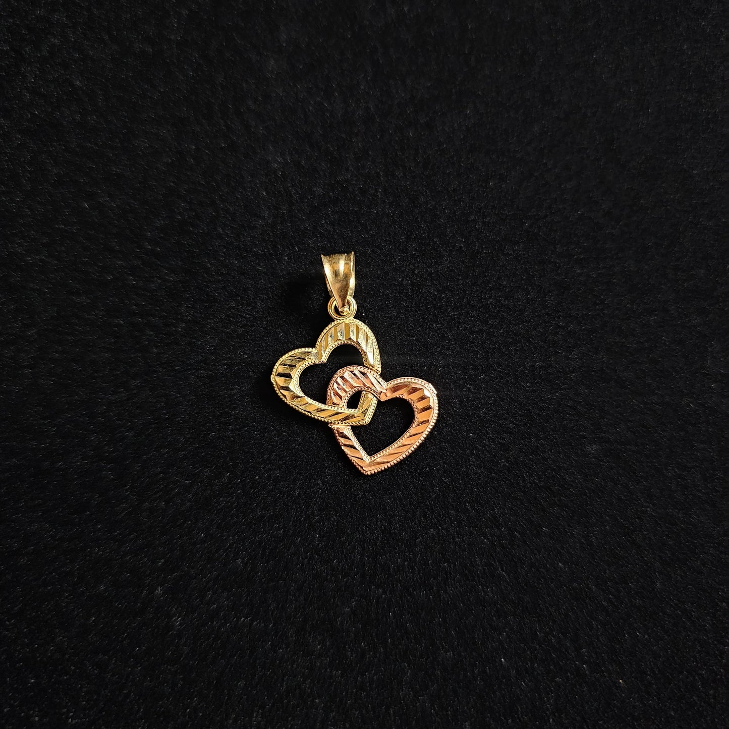 10k Hearts Yellow & Rose Gold