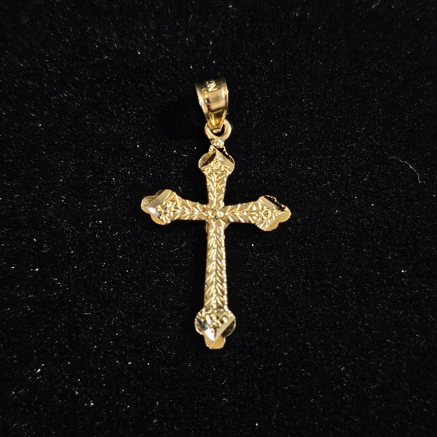 10k Diamond Cut Cross