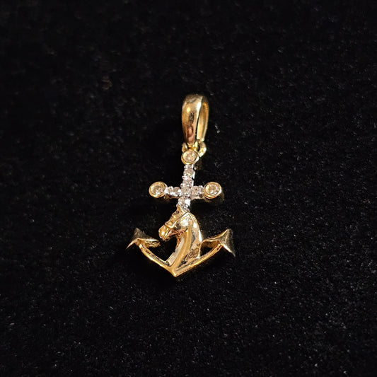 10k W/ Diamond Anchor Horse