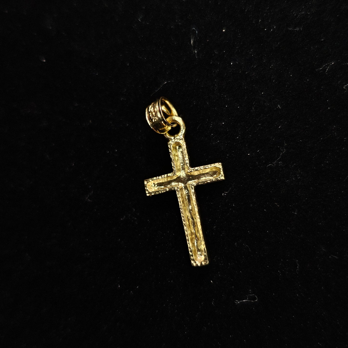 10k Cross W/ Diamond Cuts