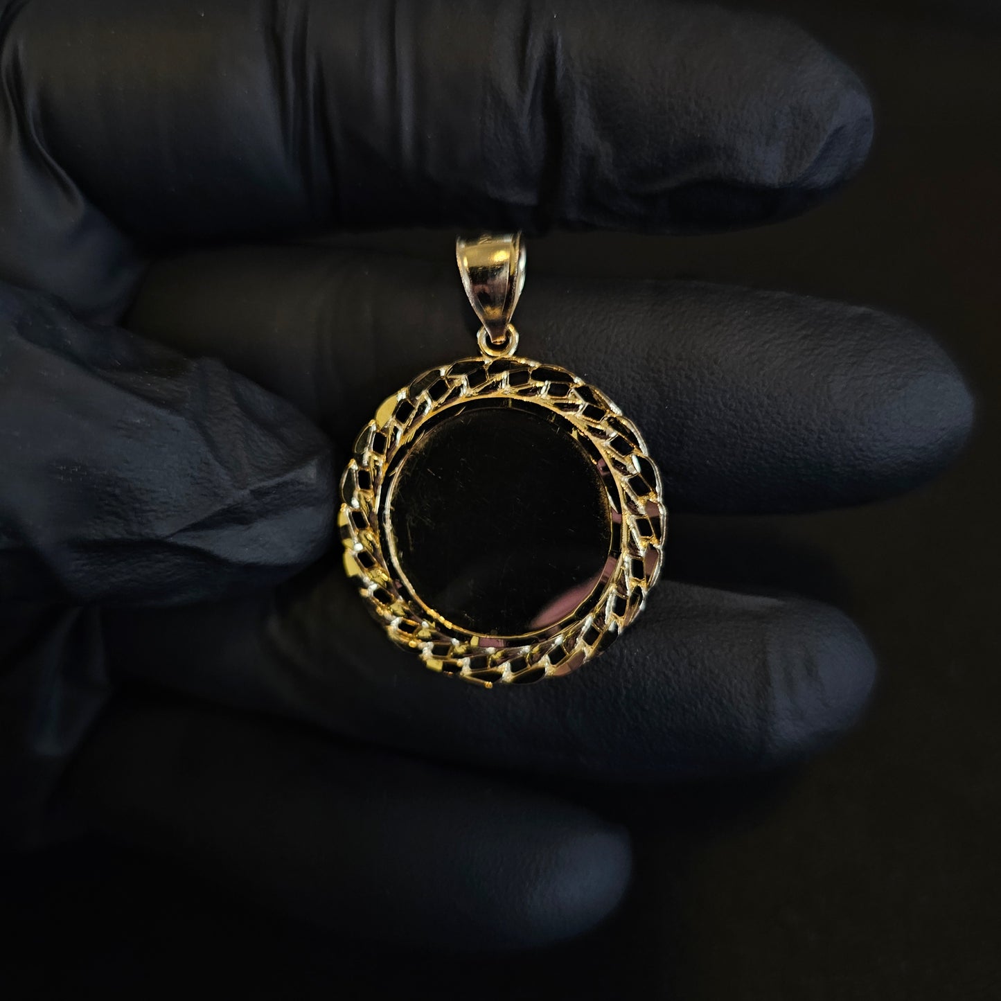 10k 1.5" Photo / Memorial Pendant