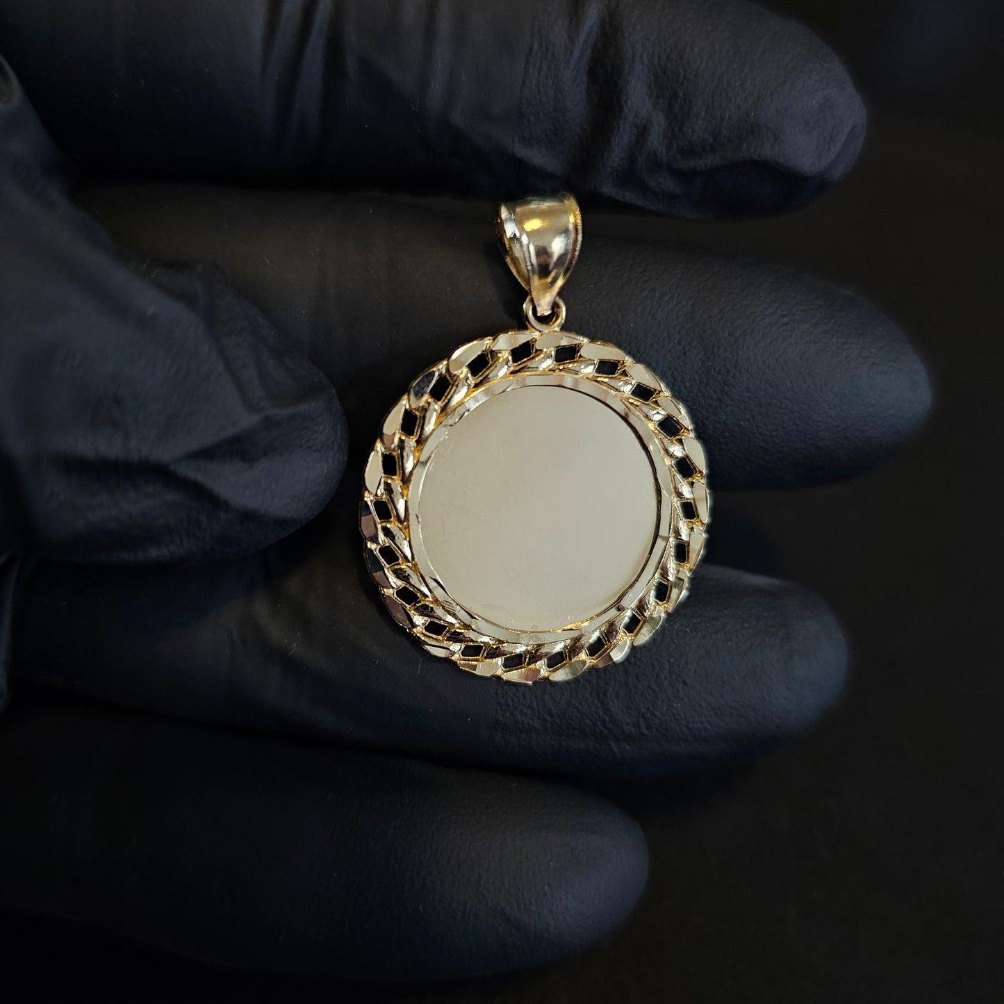 10k 1.5" Photo / Memorial Pendant