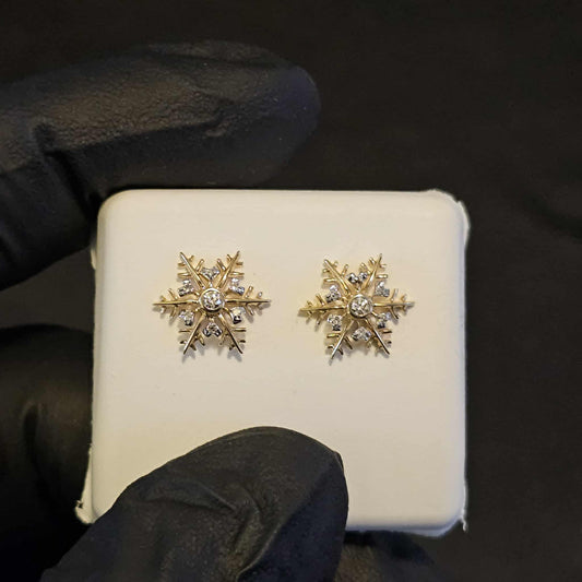 SnowFlake in Diamonds & Gold