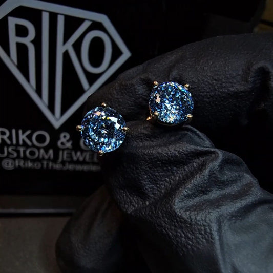Galaxy Blue 2 Carat Studs